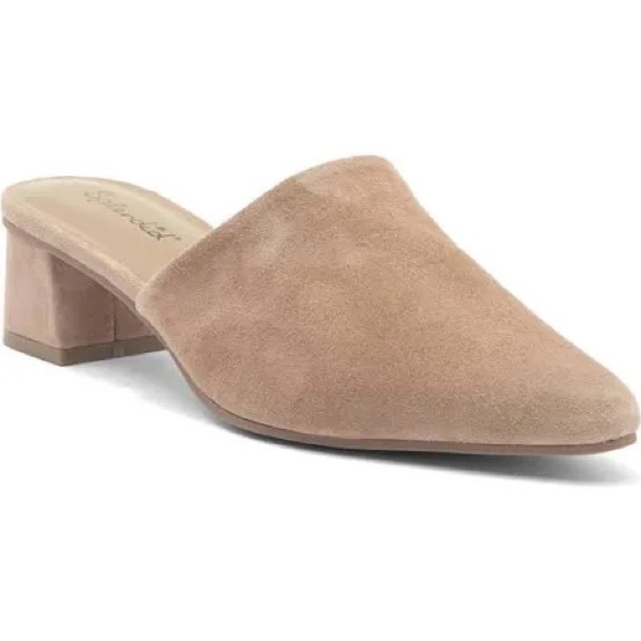 Splendid Shoes - Splendid Lyn Suede Mule Heel (Women)-Tan-US Size 9M